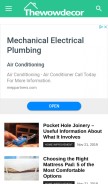 How thewowdecor.com looks like on a mobile device such as an iPhone.