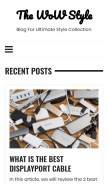 How thewowstyle.com looks like on a mobile device such as an iPhone.