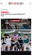 How theyoungfolks.com looks like on a mobile device such as an iPhone.