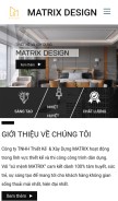 How thietkethicongmatrix.com looks like on a mobile device such as an iPhone.