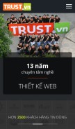 How thietkeweb.com looks like on a mobile device such as an iPhone.