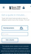 How thig.com looks like on a mobile device such as an iPhone.