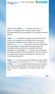 How thinkaction.com looks like on a mobile device such as an iPhone.