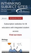 How thinkib.net looks like on a mobile device such as an iPhone.