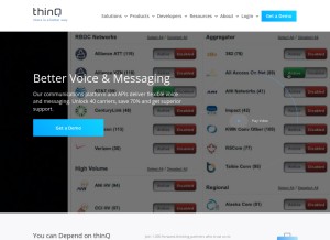 How thinq.com looks like on a tablet such as an iPad.