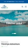 How thirdeyeadventure.com looks like on a mobile device such as an iPhone.