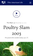 How thisamericanlife.org looks like on a mobile device such as an iPhone.