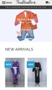 How thisbluebird.com looks like on a mobile device such as an iPhone.