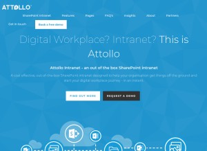 How thisisattollo.com looks like on a tablet such as an iPad.