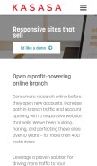 How thisisfirstbranch.com looks like on a mobile device such as an iPhone.