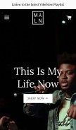 How thisismyln.com looks like on a mobile device such as an iPhone.
