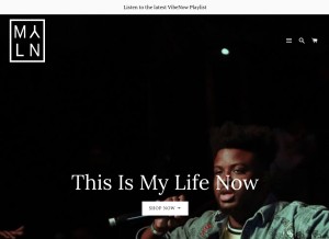 How thisismyln.com looks like on a tablet such as an iPad.