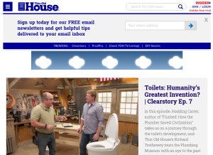 How thisoldhouse.com looks like on a tablet such as an iPad.