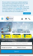 How thomascook.in looks like on a mobile device such as an iPhone.