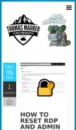 How thomasmaurer.ch looks like on a mobile device such as an iPhone.
