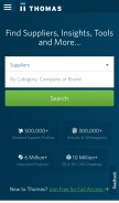 How thomasnet.com looks like on a mobile device such as an iPhone.