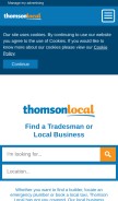 How thomsonlocal.com looks like on a mobile device such as an iPhone.