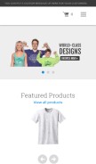 How threadesigns.com looks like on a mobile device such as an iPhone.