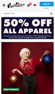 How threadless.com looks like on a mobile device such as an iPhone.
