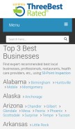 How threebestrated.com looks like on a mobile device such as an iPhone.