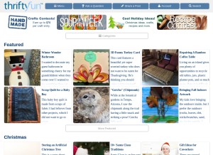 How thrfun.com looks like on a tablet such as an iPad.