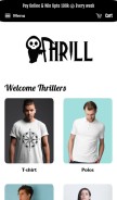 How thrill.cc looks like on a mobile device such as an iPhone.