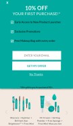 How thrivecausemetics.com looks like on a mobile device such as an iPhone.