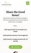 How thrivechristianapparel.com looks like on a mobile device such as an iPhone.