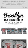 How thuglifeshirts.com looks like on a mobile device such as an iPhone.
