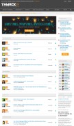 How thwack.com looks like on a mobile device such as an iPhone.