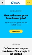 How tiaa.org looks like on a mobile device such as an iPhone.
