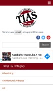How tias.com looks like on a mobile device such as an iPhone.