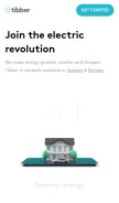How tibber.com looks like on a mobile device such as an iPhone.