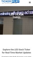 How tickerplay.com looks like on a mobile device such as an iPhone.