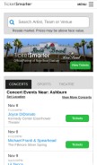 How ticketsmarter.com looks like on a mobile device such as an iPhone.