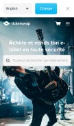 How ticketswap.fr looks like on a mobile device such as an iPhone.