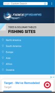 How tides4fishing.com looks like on a mobile device such as an iPhone.