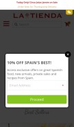 How tienda.com looks like on a mobile device such as an iPhone.