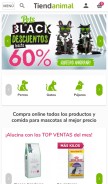 How tiendanimal.es looks like on a mobile device such as an iPhone.
