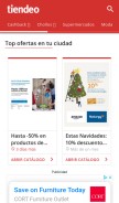 How tiendeo.com looks like on a mobile device such as an iPhone.