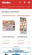 How tiendeo.us looks like on a mobile device such as an iPhone.