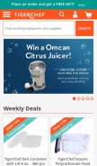 How tigerchef.com looks like on a mobile device such as an iPhone.