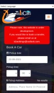 How tiklacars.com looks like on a mobile device such as an iPhone.