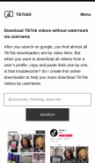How tiktokd.com looks like on a mobile device such as an iPhone.