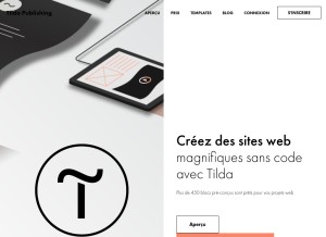 How tilda.cc looks like on a tablet such as an iPad.