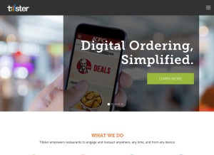 How tillster.com looks like on a tablet such as an iPad.