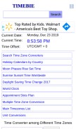 How timebie.com looks like on a mobile device such as an iPhone.