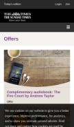 How timesmembership.com looks like on a mobile device such as an iPhone.