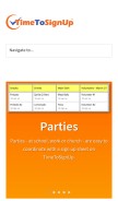 How timetosignup.com looks like on a mobile device such as an iPhone.