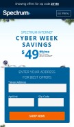 How timewarnercable.com looks like on a mobile device such as an iPhone.